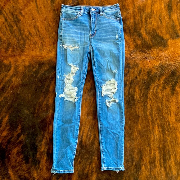 American Eagle Outfitters Denim - American Eagle Next Level Stretch Ripped Skinny Jeans